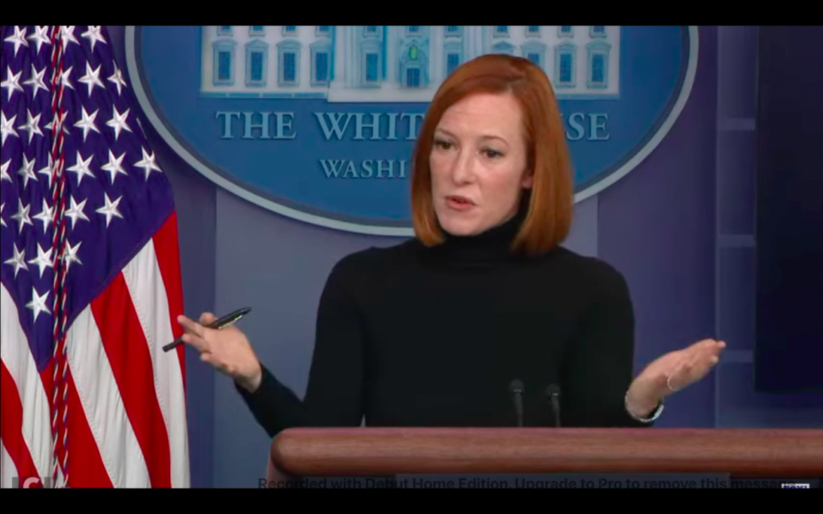 WH Press Secretary Jen Psaki says it’s not about results, it’s about what you are doing